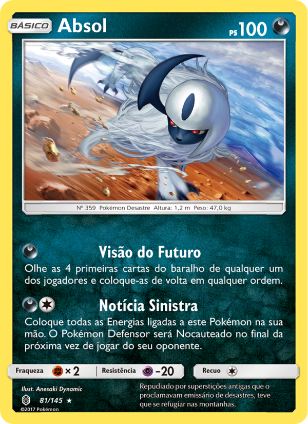 Absol 81 — Guardiões Ascendentes (Portuguese Pokémon TCG card)
