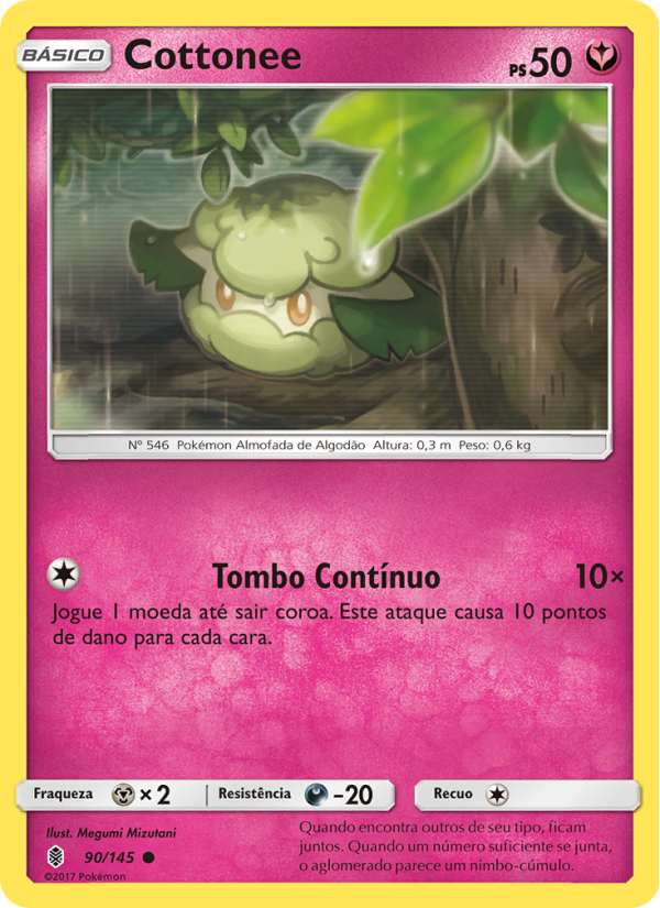 Cottonee 90 — Guardiões Ascendentes (Portuguese Pokémon TCG card)