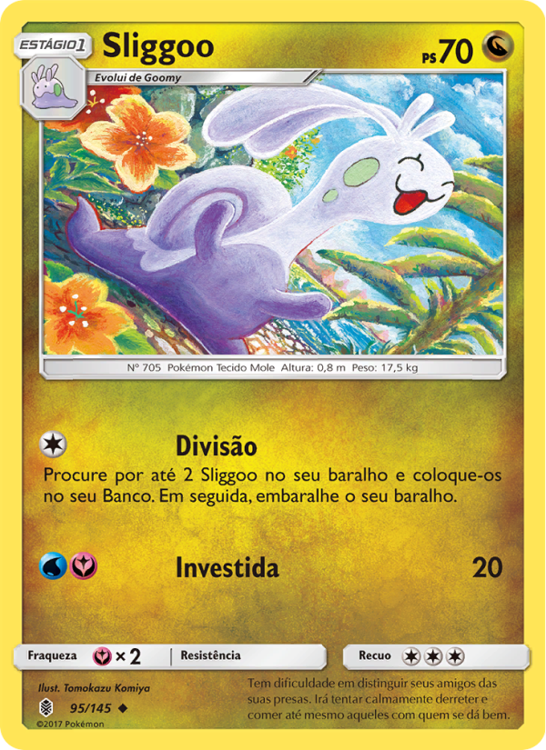 Sliggoo 95 — Guardiões Ascendentes (Portuguese Pokémon TCG card)