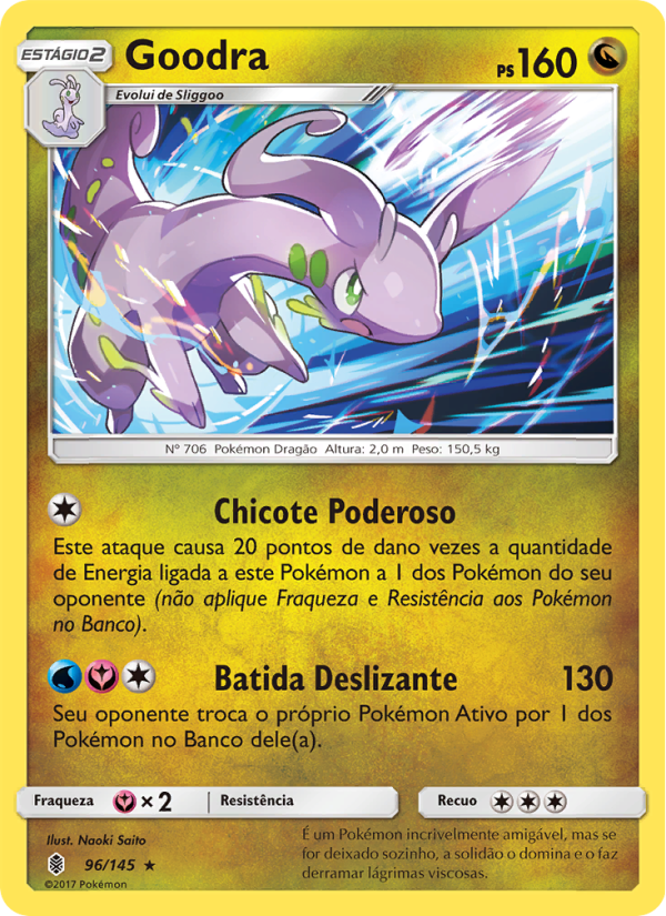 Goodra 96 — Guardiões Ascendentes (Portuguese Pokémon TCG card)
