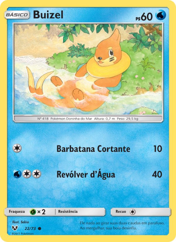 Buizel 22 — Lendas Luminescentes (Portuguese Pokémon TCG card)
