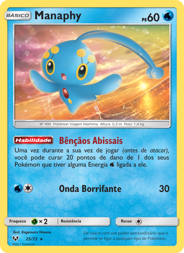 Manaphy 25 — Lendas Luminescentes (Portuguese Pokémon TCG card)