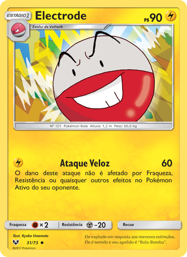 Electrode 31 — Lendas Luminescentes (Portuguese Pokémon TCG card)