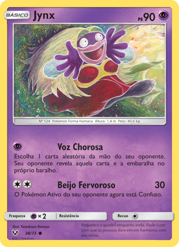 Jynx 38 — Lendas Luminescentes (Portuguese Pokémon TCG card)