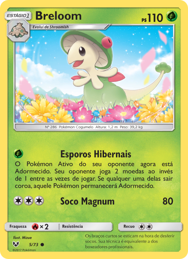 Breloom 5 — Lendas Luminescentes (Portuguese Pokémon TCG card)