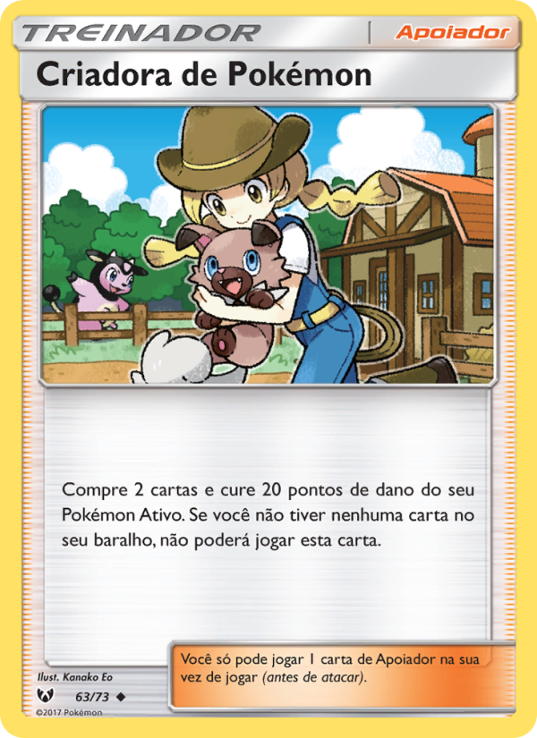 Criadora de Pokémon 63 — Lendas Luminescentes (Portuguese Pokémon TCG card)
