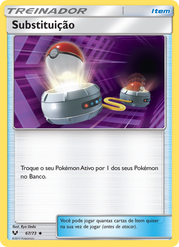 Substituição 67 — Lendas Luminescentes (Portuguese Pokémon TCG card)