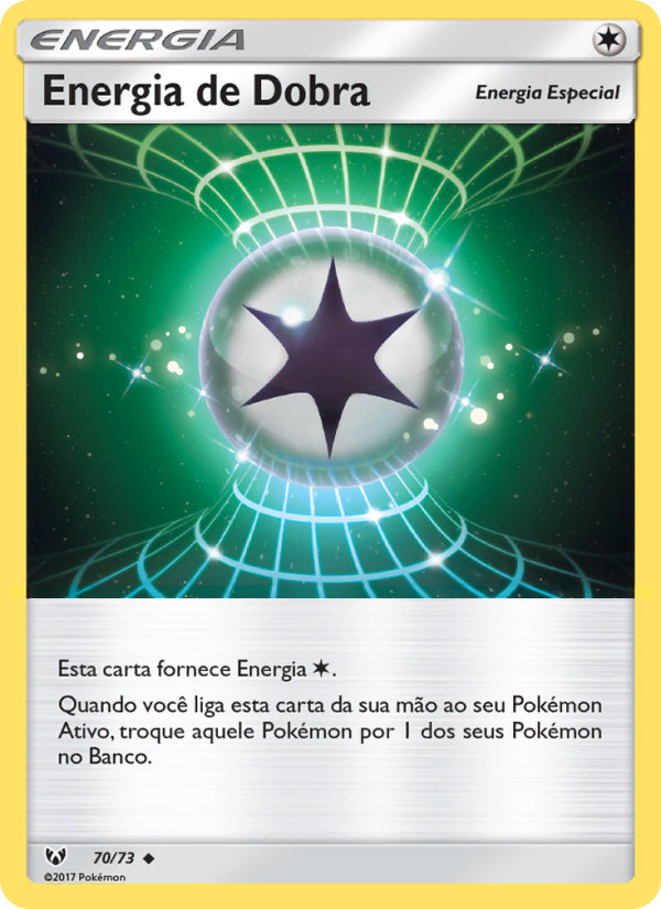 Energia de Dobra 70 — Lendas Luminescentes (Portuguese Pokémon TCG card)