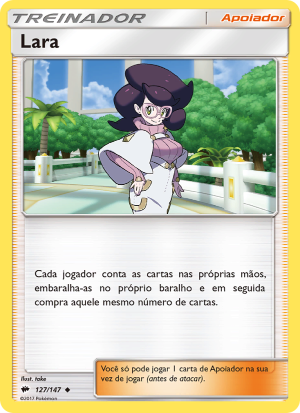Lara 127 — Sombras Ardentes (Portuguese Pokémon TCG card)