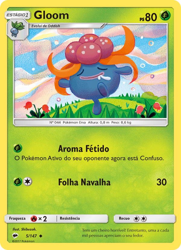 Gloom 5 — Sombras Ardentes (Portuguese Pokémon TCG card)