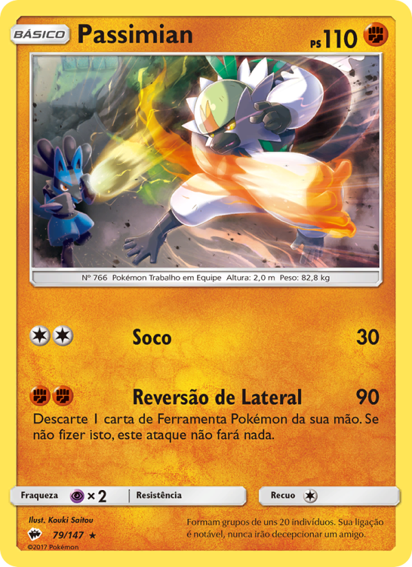 Passimian 79 — Sombras Ardentes (Portuguese Pokémon TCG card)