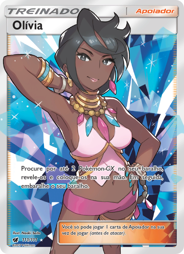 Olívia 111 — Invasão Carmim (Portuguese Pokémon TCG card)