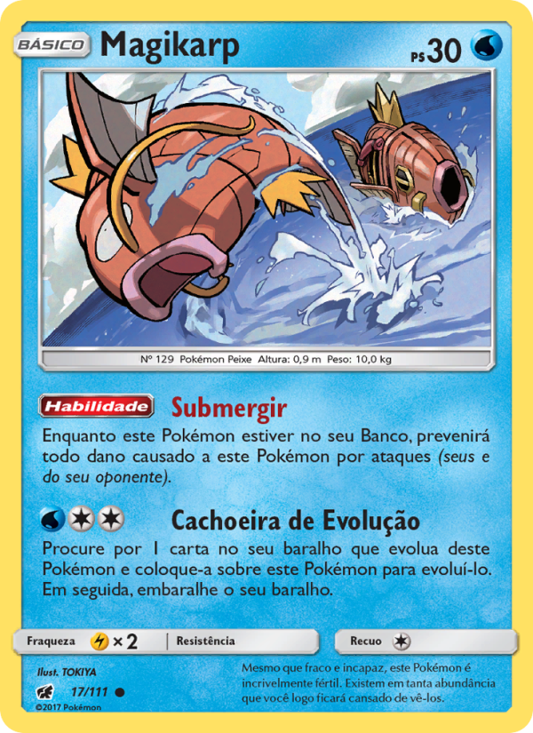 Magikarp 17 — Crimson Invasion (Portuguese Pokémon TCG card)