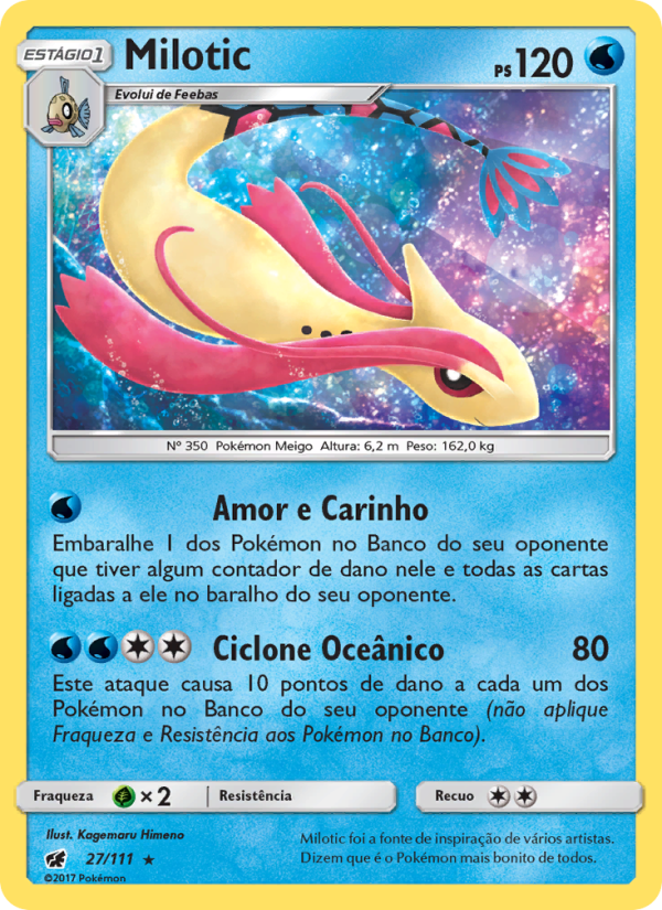 Milotic 27 — Invasão Carmim (Portuguese Pokémon TCG card)
