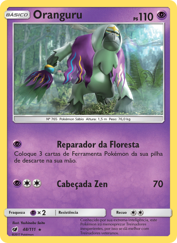 Oranguru 48 — Invasão Carmim (Portuguese Pokémon TCG card)
