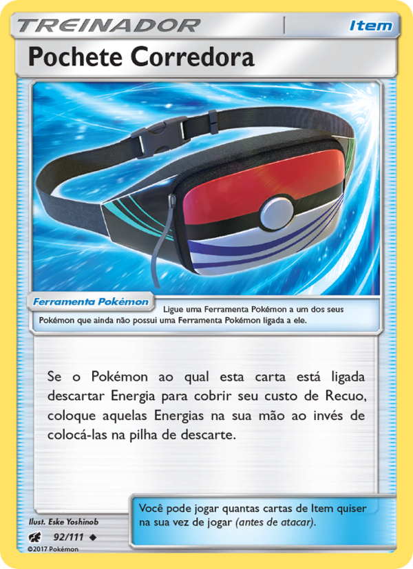Pochete Corredora 92 — Invasão Carmim (Portuguese Pokémon TCG card)