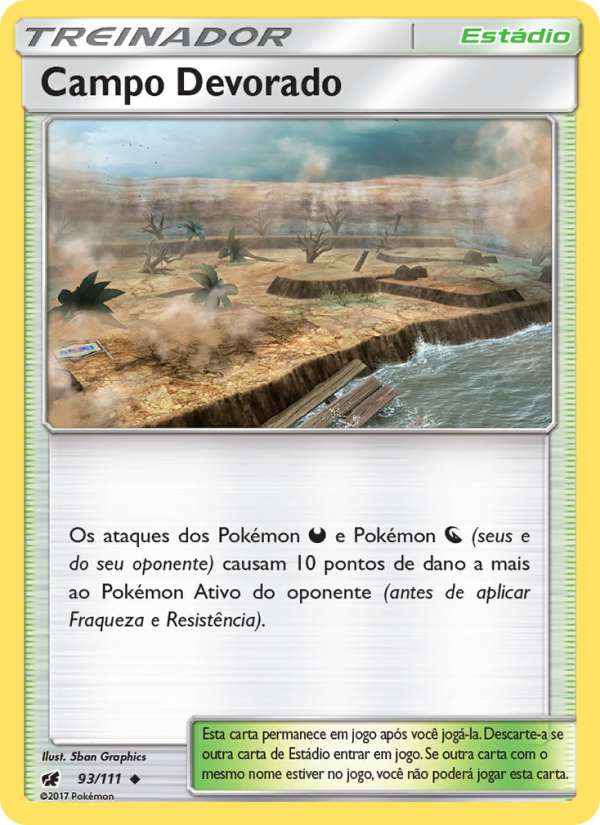 Campo Devorado 93 — Invasão Carmim (Portuguese Pokémon TCG card)