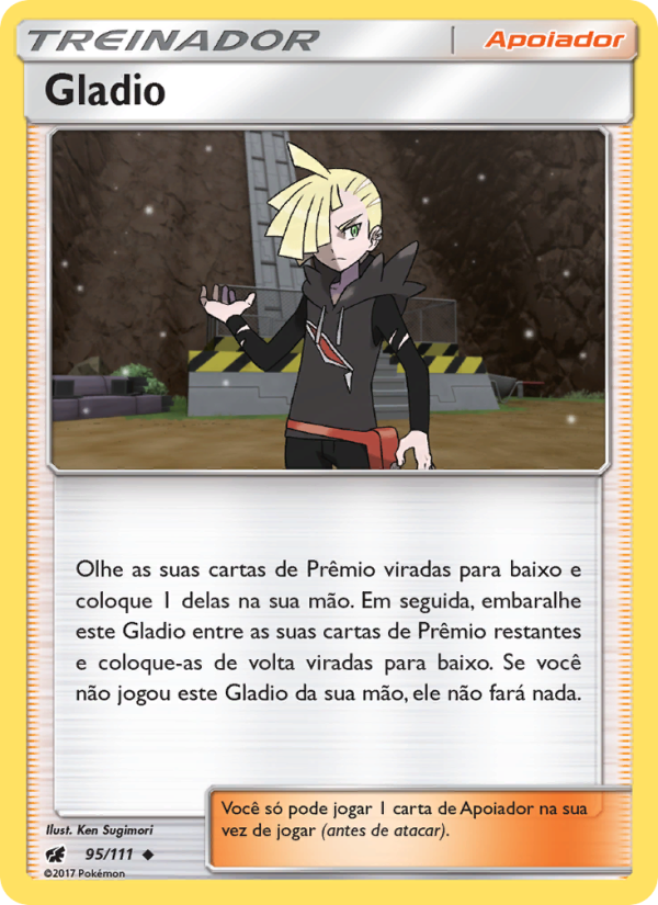 Gladio 95 — Invasão Carmim (Portuguese Pokémon TCG card)