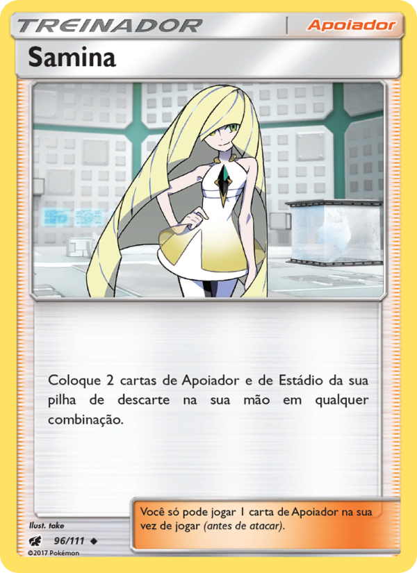 Samina 96 — Invasão Carmim (Portuguese Pokémon TCG card)