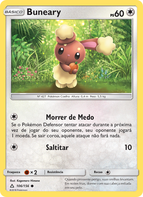 Buneary 106 — Ultra Prisma (Portuguese Pokémon TCG card)