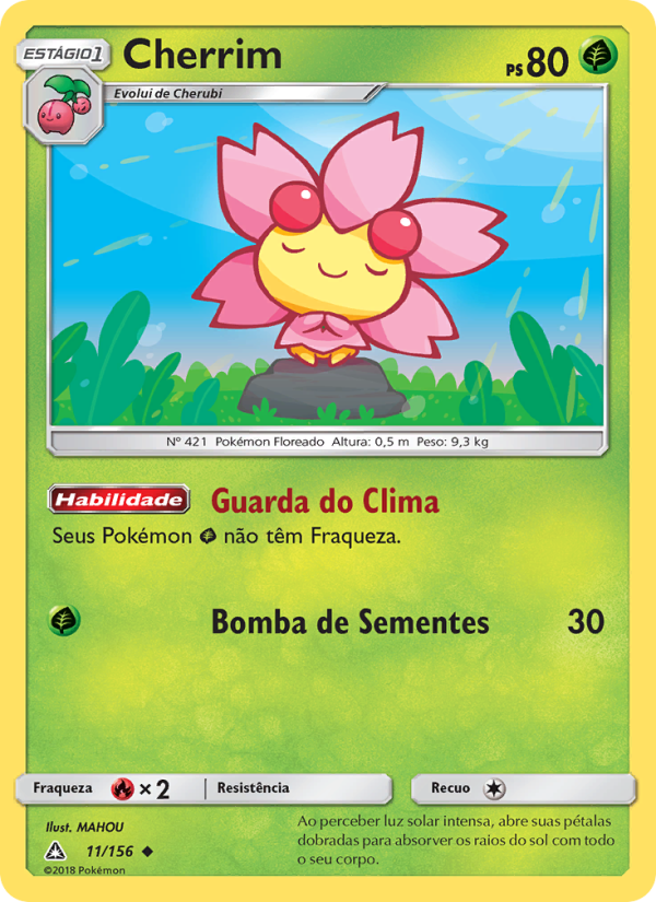 Cherrim 11 — Ultra Prisma (Portuguese Pokémon TCG card)