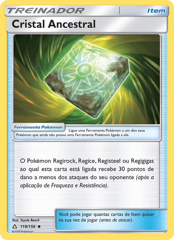 Cristal Ancestral 118 — Ultra Prisma (Portuguese Pokémon TCG card)