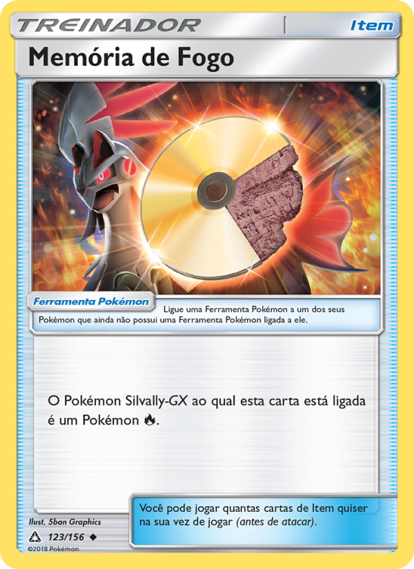 Memória de Fogo 123 — Ultra Prisma (Portuguese Pokémon TCG card)