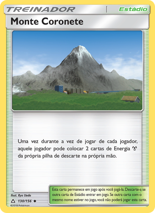 Monte Coronete 130 — Ultra Prisma (Portuguese Pokémon TCG card)