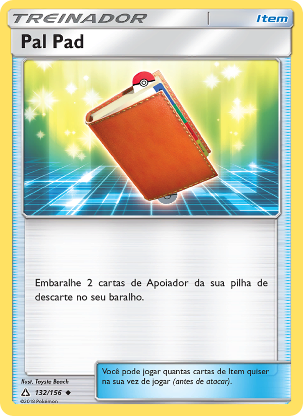 Pal Pad 132 — Ultra Prisma (Portuguese Pokémon TCG card)