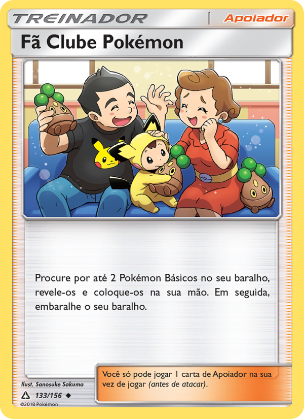 Fã Clube Pokémon 133 — Ultra Prisma (Portuguese Pokémon TCG card)