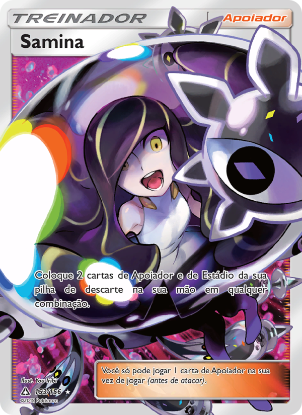 Samina 153 — Ultra Prisma (Portuguese Pokémon TCG card)
