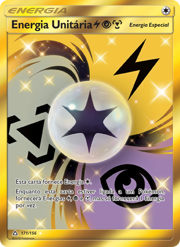 Energia Unitária LightningPsychicMetal 171 — Ultra Prisma (Portuguese Pokémon TCG card)