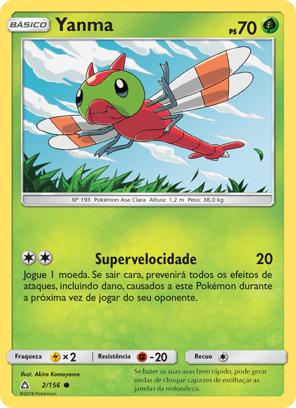 Yanma 2 — Ultra Prisma (Portuguese Pokémon TCG card)