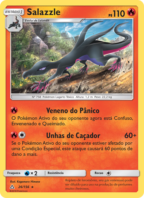 Salazzle 26 — Ultra Prisma (Portuguese Pokémon TCG card)