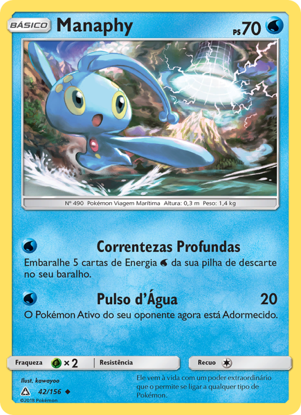 Manaphy 42 — Ultra Prisma (Portuguese Pokémon TCG card)