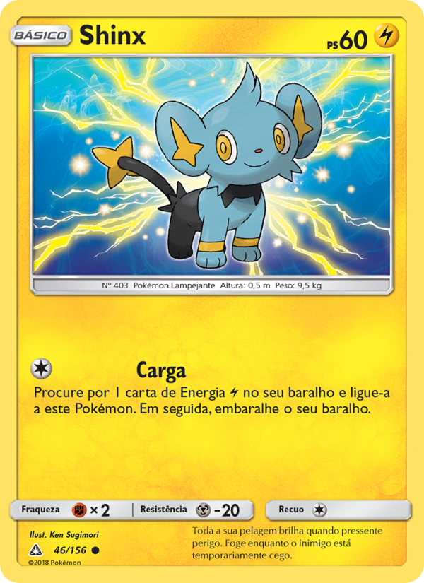 Shinx 46 — Ultra Prisma (Portuguese Pokémon TCG card)