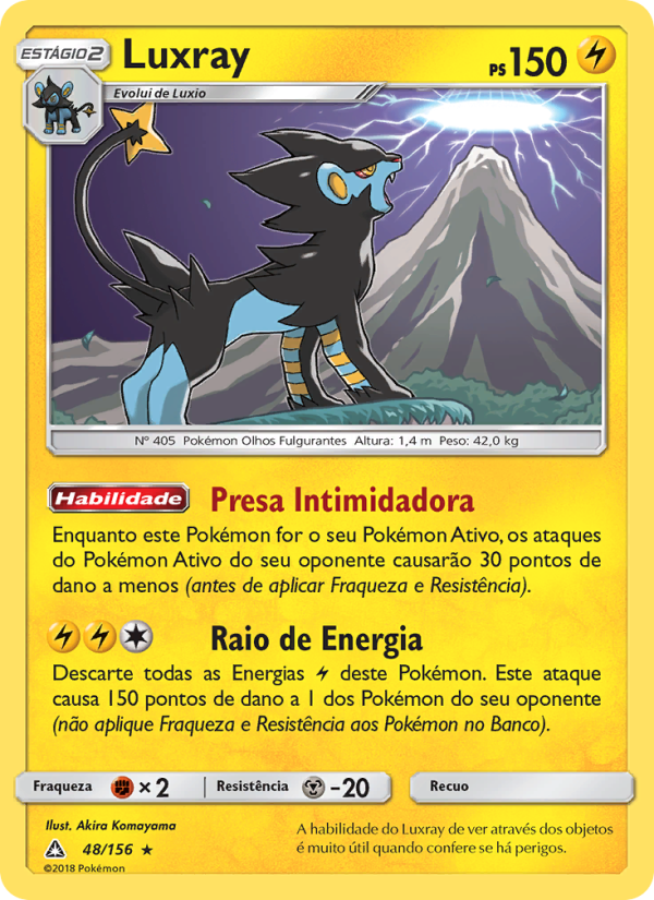 Luxray 48 — Ultra Prisma (Portuguese Pokémon TCG card)