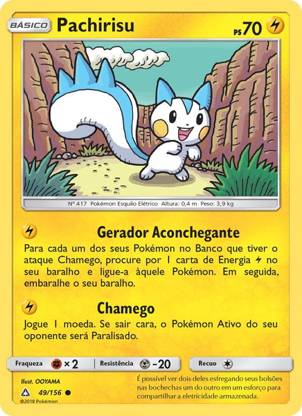 Pachirisu 49 — Ultra Prisma (Portuguese Pokémon TCG card)