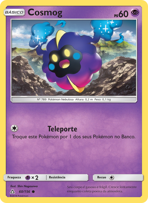 Cosmog 60 — Ultra Prisma (Portuguese Pokémon TCG card)