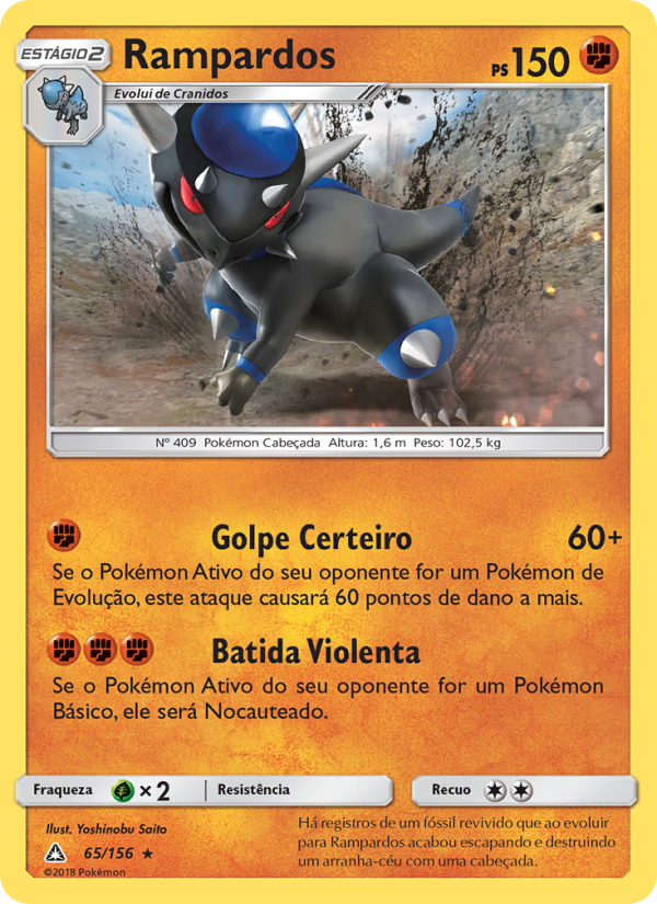 Rampardos 65 — Ultra Prisma (Portuguese Pokémon TCG card)