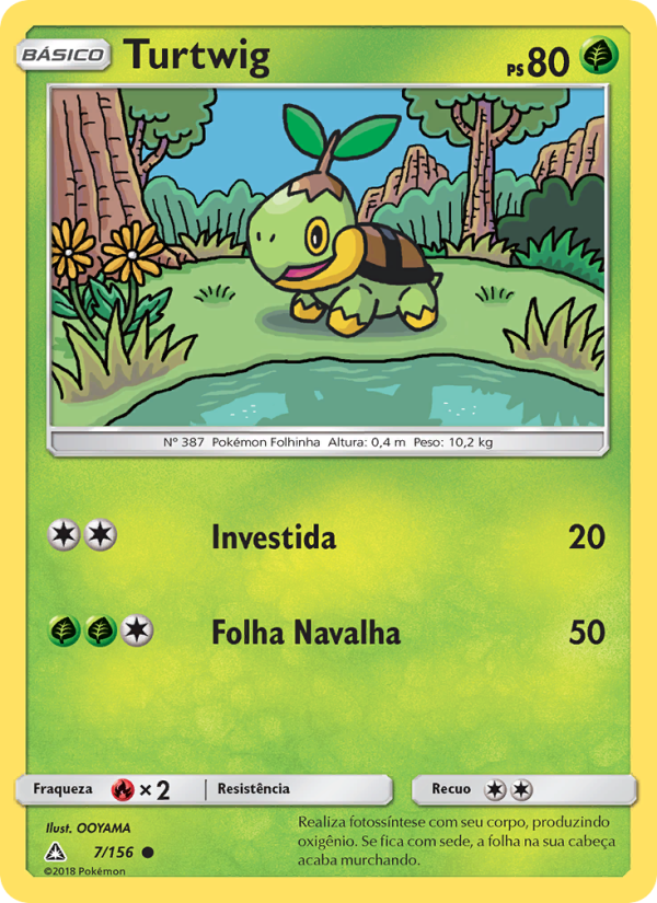 Turtwig 7 — Ultra Prisma (Portuguese Pokémon TCG card)