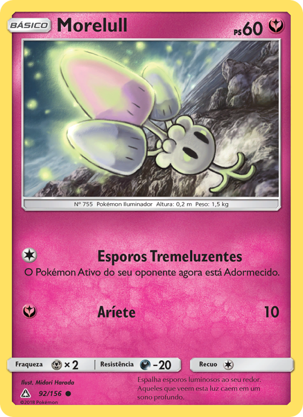 Morelull 92 — Ultra Prisma (Portuguese Pokémon TCG card)