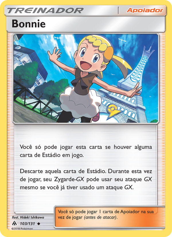 Bonnie 103 — Luz Proibida (Portuguese Pokémon TCG card)