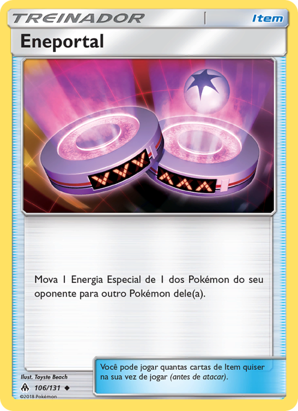 Eneportal 106 — Luz Proibida (Portuguese Pokémon TCG card)
