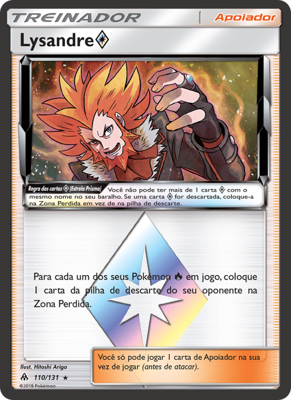 Lysandre ◇ 110 — Luz Proibida (Portuguese Pokémon TCG card)