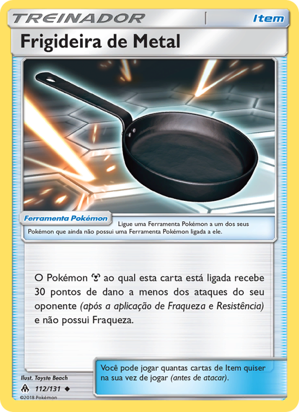 Frigideira de Metal 112 — Luz Proibida (Portuguese Pokémon TCG card)