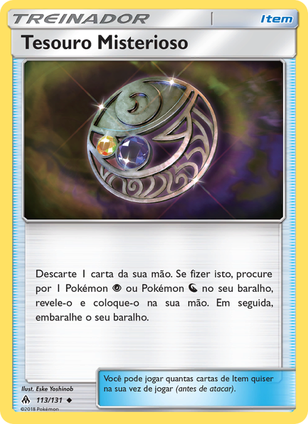 Tesouro Misterioso 113 — Luz Proibida (Portuguese Pokémon TCG card)