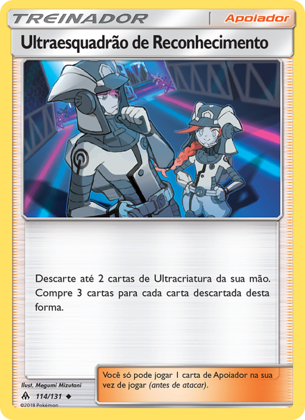 Ultraesquadrão de Reconhecimento 114 — Luz Proibida (Portuguese Pokémon TCG card)