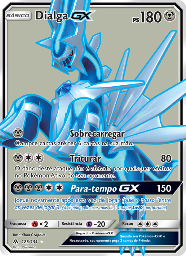 Dialga GX 125 — Luz Proibida (Portuguese Pokémon TCG card)