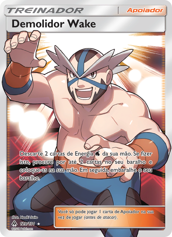 Demolidor Wake 129 — Luz Proibida (Portuguese Pokémon TCG card)